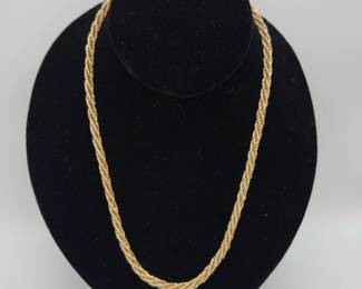 002 18 14K Yellow Gold Necklace 10.05g