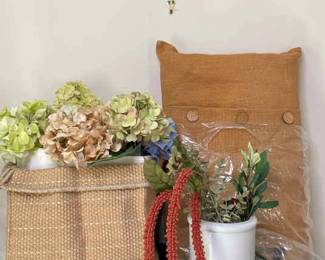 Blooming Boho Decor And Faux Flower Arrangement