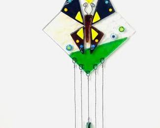 Butterfly Glass Windchime