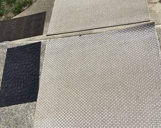 Two indoor Outdoor Rugs And Two Outdoor Welcome Mars