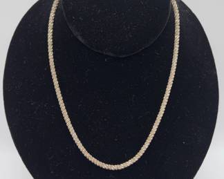 16 Sterling Silver Italian Necklace