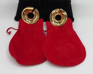 003 18K Gold Earrings 15.9g