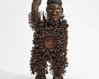 Lot 221: Bakongo (Angola) Nkondi Nail Fetish