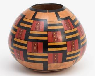 Lot 99: Dominic Arquero Cochiti Gourd Pot