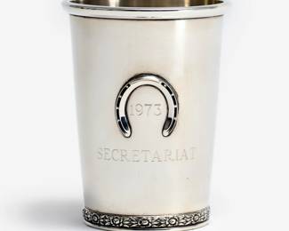 Lot 47: Kentucky Derby Sterling Julep Cup - Secretariat (1973)