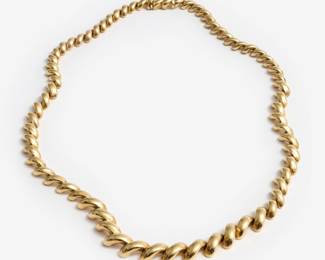 Lot 55: 14k Graduated San Marcos Necklace