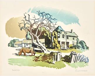 Lot 82: Ernest Watson "Woodbine" Color Linocut (1934 PPM Presentation Print)