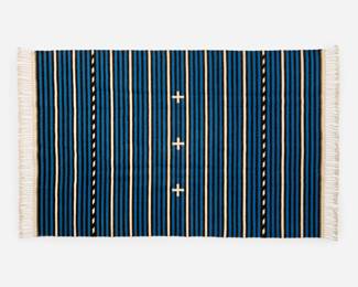 Lot 98: Ramona Sakiestewa (Attr.) Banded Wool Weaving
