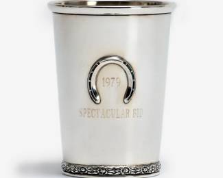 Lot 50: Kentucky Derby Sterling Julep Cup - Spectacular Bid (1979)