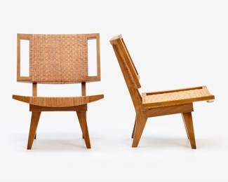 Lot 203: Paul Laszlo Style Pair of Lounge Chairs (ca. 1950s)