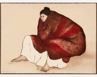 Lot 92: RC Gorman "Yvonne" Color Lithograph (1979)