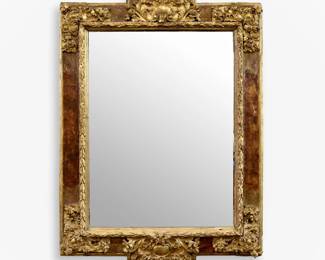 Lot 117: Large Giltwood Louis XIV Style Mirror