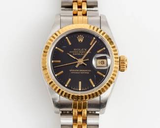 Lot 8: Rolex Oyster Perpetual Ladies Datejust 2 Tone Watch