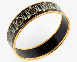 Lot 211: Hermes (Paris) Enameled Bangle
