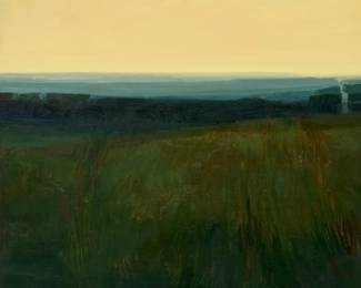 Lot 22: Lisa Grossman "Buck Creek Valley" Oil on Canvas (2000)