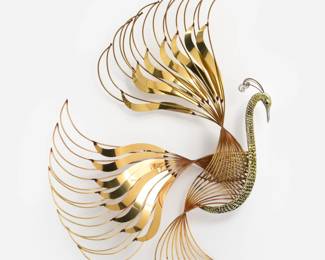 Lot 174: Curtis Jere Peacock Wall Sculpture