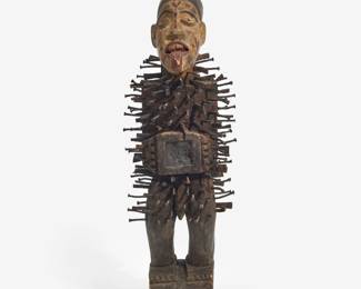 Lot 222: Bakongo (Angola) Nkondi Nail Fetish