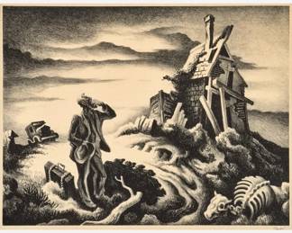Lot 25: Thomas Hart Benton "Prodigal Son" Lithograph (1939)