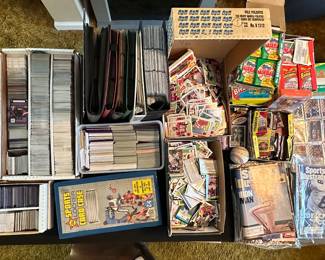 Highest and best offer on the full lot of sports cards due no later than 4:00 PM on Saturday, June 15th.