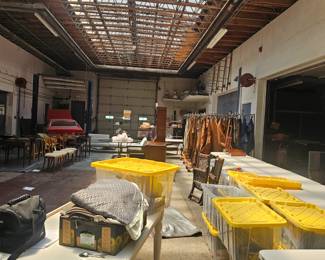 Warehouse sale setting up