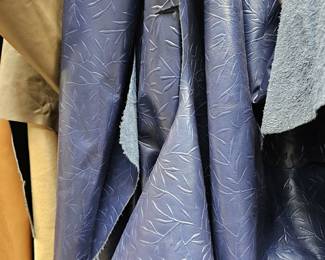 Custom embossed leather hide