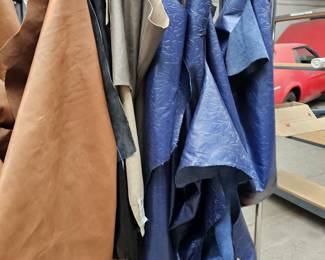 many leather hides
