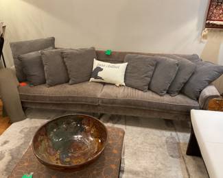 Modern gray couch 29” x 102” x 30 $1200 + tax