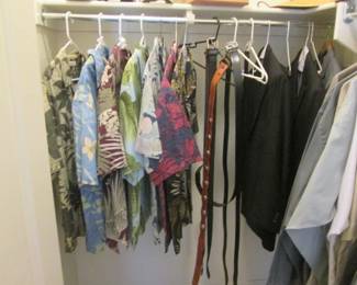 Men's Clothing: Hawaiian & Dress Shirts, Jackets, Pants & Belts. Sizes XL & 2X