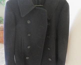 Vintage Men's U.S. Navy Peacoat, Wool