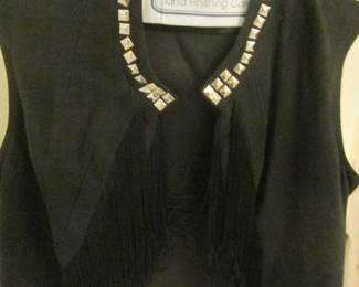 Silver Embellished Vest/Wrap