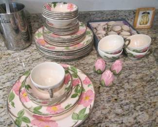 Vintage Franciscan "Desert Rose" Dinnerware, RARE Napkin Rings