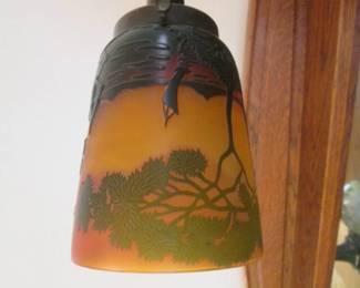Art Nouveau Style Cameo Glass Shade