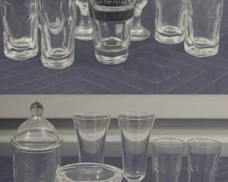 Charming Mixed Lot of Vintage Glassware Decorative Barware Assortment
