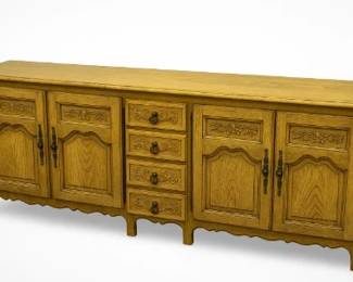 Vintage French Provincial Sideboard by Baker Furniture 72 Long