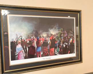 Art - Framed “Fat Tuesday” by Seaga - 3753/9000 33” x 24”
