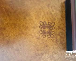 Leather Top on Side Table