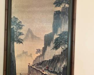 Art-print “Chinese Fishermen" by R.E. Russell 29”w x x 45”h