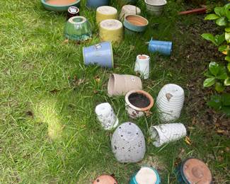 A few of 100's flower pots