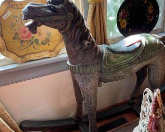 Antique rocking horse