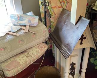 Quilts, huge bird house