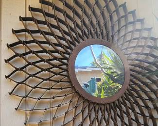 Metal Starburst, 33 inches in diameter. Set of two