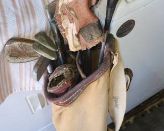 Vintage golf clubs