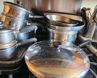 Revere ware pots and pans