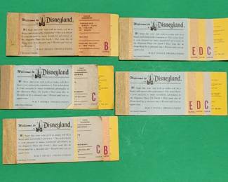 Disneyland ticket books