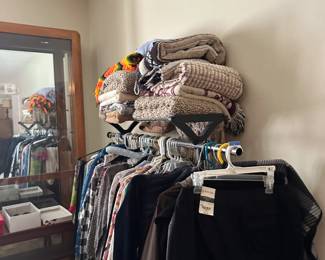 Womens clothing and blankets