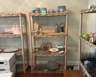 Dishes and glass figurines