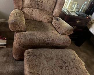 Chair and ottomon