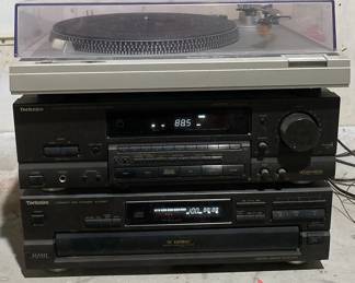 Technics SL B2 Turn Table, SAGX350 Reciever, SLPD647 5 CD Changer