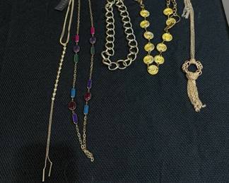 Lot Of Gold Color Necklaces