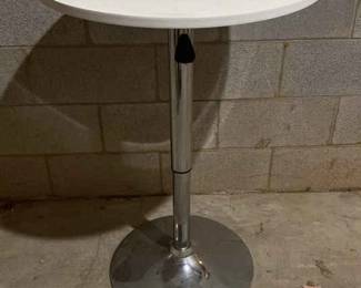 White Adjustable Cafe Table